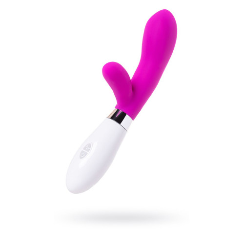 Вибратор с клиторальным стимулятором A-Toys by TOYFA Mady, силикон, розовый, 20,4 см