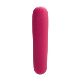 Вакуум-волновой стимулятор клитора Satisfyer Dual Love Connect App, силикон, красный, 16 см.