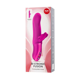Пульсатор кролик Fun Factory BI STRONIC FUSION, силикон, пурпурный, 22 см