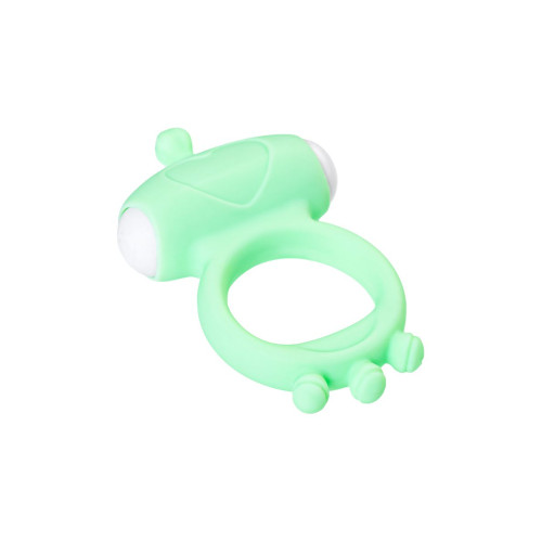 Виброкольцо на пенис A-Toys by TOYFA Fowd, силикон, зеленое, Ø 2,6 см
