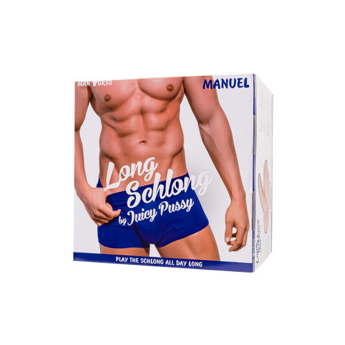 Мастурбатор с фаллосом Juicy Pussy by TOYFA Manuel, TPE, телесный, 25 см