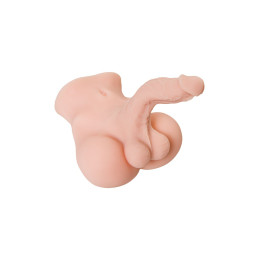 Мастурбатор с фаллосом Juicy Pussy by TOYFA Manuel, TPE, телесный, 25 см