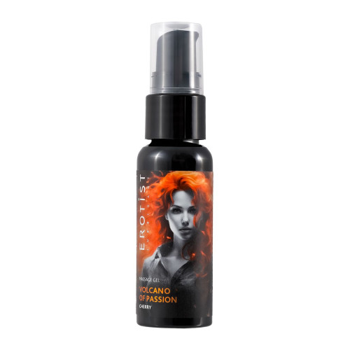 Гель Erotist с эффектом вибрации VOLCANO OF PASSION: CHERRY (со вкусом вишни), 25 мл