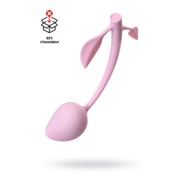 Вагинальный шарик Вишенка, силикон, розовый, Ø 3 см (в пакете)