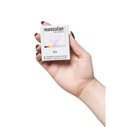 Презервативы Masculan, Pur № 3 утонченные, 18,5 см, 5.3 см, 3 шт.