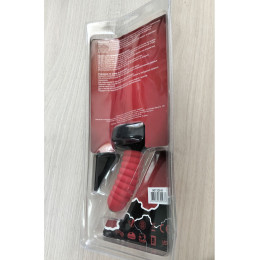 **АУТЛЕТ** Анальная вибровтулка Black & Red by TOYFA для фистинга, силикон, красная, 22 см