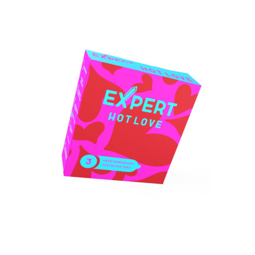 Презервативы EXPERT Hot Love, с разогревающим эффектом , 3 шт