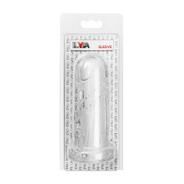 Насадка на пенис с дополнительной стимуляцией TOYFA Basic, TPE, прозрачный, 13 см