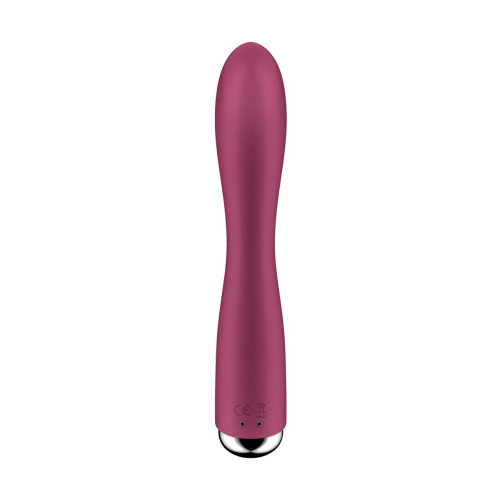 Вибратор-кролик с ротацией Satisfyer Spinning Rabbit 1, силикон, бордовый, 20,5 см