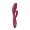 Вибратор-кролик с ротацией Satisfyer Spinning Rabbit 1, силикон, бордовый, 20,5 см