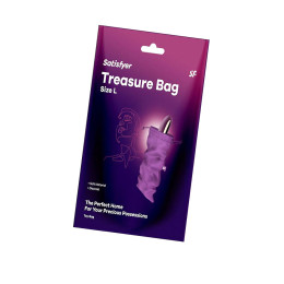 Мешочек Satisfyer Treasure Bag для хранения игрушек L, фиолетовый, 26*15 см