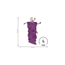 Мешочек Satisfyer Treasure Bag для хранения игрушек L, фиолетовый, 26*15 см