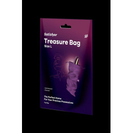 Мешочек Satisfyer Treasure Bag для хранения игрушек L, фиолетовый, 26*15 см