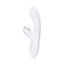 Вибратор Satisfyer Pro+ G-Spot, с вакуумно-волновым стимулятором, силикон, белый, 22 см