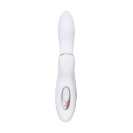 Вибратор Satisfyer Pro+ G-Spot, с вакуумно-волновым стимулятором, силикон, белый, 22 см