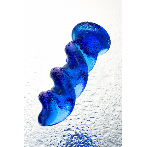 Анальная втулка Sexus Glass, стекло, синяя, 12 см, Ø 3,5 см