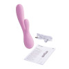 Нереалистичный вибратор Satisfyer Mono Flex Connect App, силикон, розовый, 20,4 см.