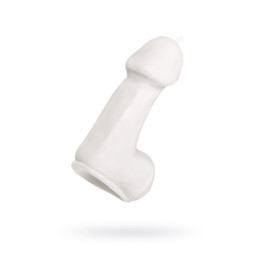 Свеча Pecado BDSM «Пенис средний», белая, 47 гр.