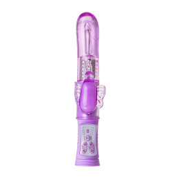 Вибратор с клиторальным стимулятором A-Toys by TOYFA High-Tech fantasy, TPE, фиолетовый, 22,4 см