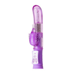 Вибратор с клиторальным стимулятором A-Toys by TOYFA High-Tech fantasy, TPE, фиолетовый, 22,4 см