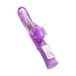 Вибратор с клиторальным стимулятором A-Toys by TOYFA High-Tech fantasy, TPE, фиолетовый, 22,4 см