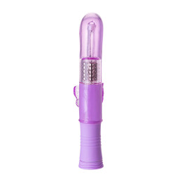 Вибратор с клиторальным стимулятором A-Toys by TOYFA High-Tech fantasy, TPE, фиолетовый, 22,4 см