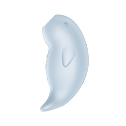 Вакуумный стимулятор клитора с вибрацией Satisfyer Seal You Soon, силикон, голубой, 11 см