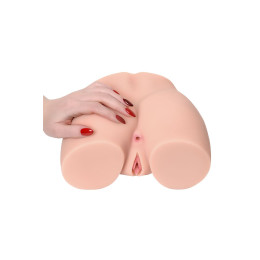 Мастурбатор реалистичный KOKOS Cherry с вибрацией и ротацией, TPR, телесный, 22 см