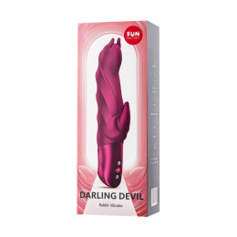 Вибратор Fun Factory DARLING DEVIL, силикон, бордовый, 20,5 см