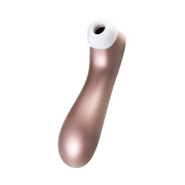 Вакуум-волновой стимулятор клитора Satisfyer Pro 2+, силикон, розовое золото, 15 см