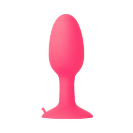 Анальная втулка POPO Pleasure by TOYFA, со стальным шариком внутри, силикон, розовый, 10,5 см