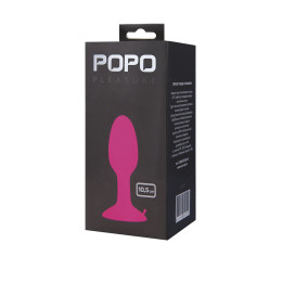 Анальная втулка POPO Pleasure by TOYFA, со стальным шариком внутри, силикон, розовый, 10,5 см