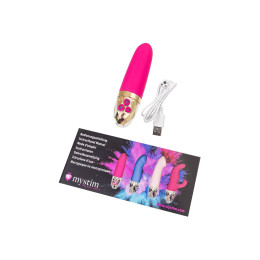 **АУТЛЕТ** Вибратор Mystim Sleak Freak силикон, фуксия, 14,5 см