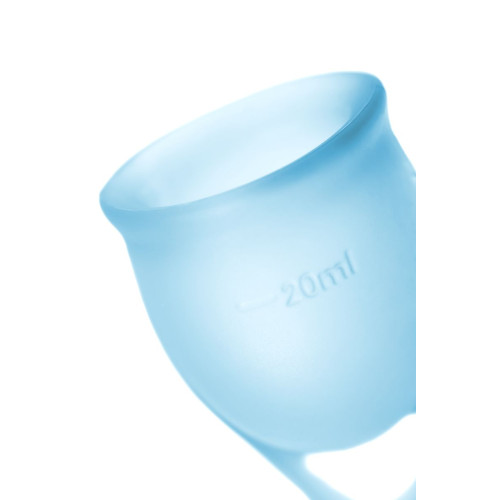 Менструальная чаша Satisfyer Feel Confident, 2 шт в наборе, силикон, голубой