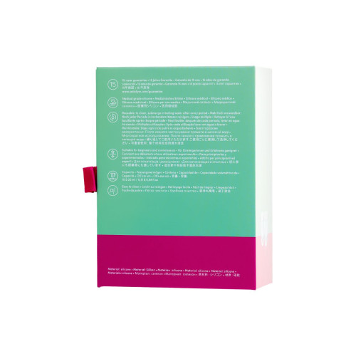 Менструальная чаша Satisfyer Feel Confident, 2 шт в наборе, силикон, голубой