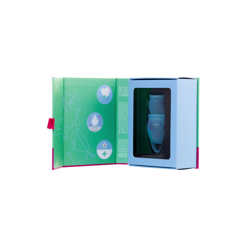 Менструальная чаша Satisfyer Feel Confident, 2 шт в наборе, силикон, голубой