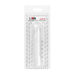 Насадка на пенис рельефная TOYFA Basic, TPE, прозрачный, 13,5 см