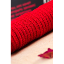 Веревка для бондажа Штучки-дрючки, текстиль, красная, 1000 см