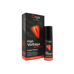 Гель для массажа ORGIE High Voltage Strawberry с усиленным эффектом вибрации, клубника, 15 мл