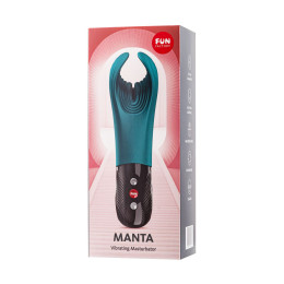 Вибромастурбатор Fun Factory MANTA, силикон, зеленый, 16 см