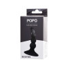 Анальная втулка POPO Pleasure by TOYFA Bootes, силикон, черная, 10 см, Ø 2,5 см