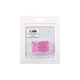 Насадка на пенис рельефная TOYFA Basic, TPE, розовый, 5 см