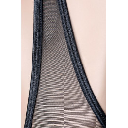 Комбинация и стринги Candy Girl Princess, сатин, кружево, черный, OS