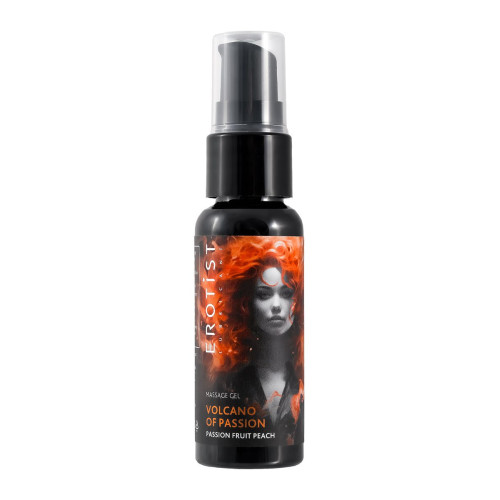 Гель Erotist с эффектом вибрации VOLCANO OF PASSION: PASSION FRUIT PEACH (персик-маракуйя), 25 мл