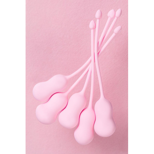 Набор вагинальных шариков Flovetta TULIPS, силикон, розовый, 5,3 см