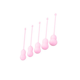 Набор вагинальных шариков Flovetta TULIPS, силикон, розовый, 5,3 см