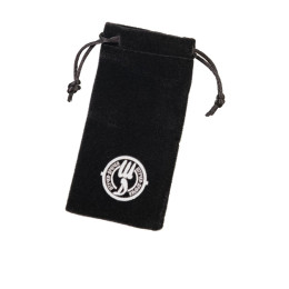 Мешочек бархатный с логотипом "Штучки-Дрючки" для втулок, черный, 6*13