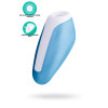 Вакуум-волновой бесконтактный стимулятор клитора Satisfyer Love Breeze, силикон, голубой, 9,5 см.