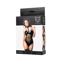 Боди Glossy Sherrie из материала Wetlook, L