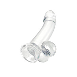 Реалистичный фаллоимитатор A-Toys by TOYFA Cryst, TPE, прозрачный, 15 см